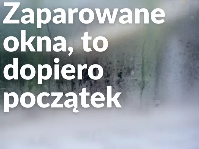 Zaparowane okna w mieszkaniu 