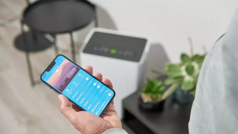 Aplikacja mobilna osuszacza powietrza Fersk Torr