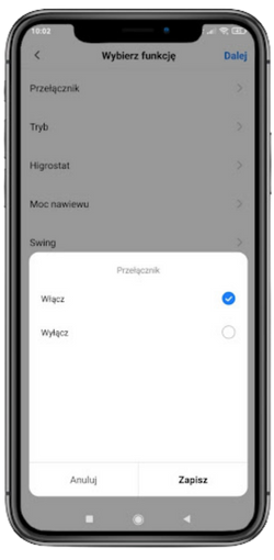 Tworzenie reguły w aplikacji mobilnej Smart Life - Smart Living 