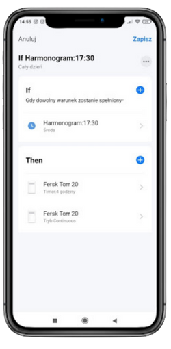 Ustalanie własnego harmonogramu osuszacz Fersk Torr