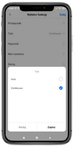 Ustalanie własnego harmonogramu osuszacz Fersk Torr