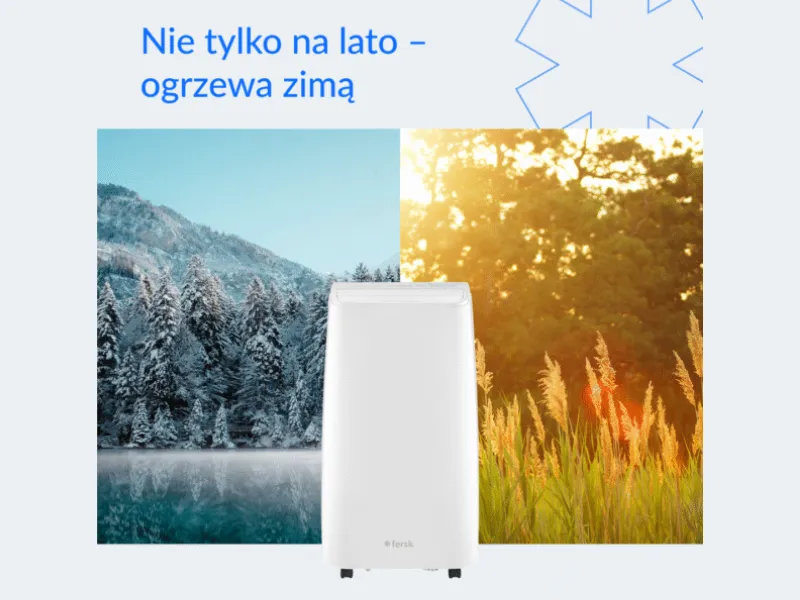 Klimatyzator przenośny z funkcją ogrzewania